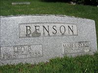Benson, Leo B. and Mabel (Sykes)